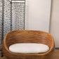 Vintage Pencil Reed Bamboo 2 Seater Lounger