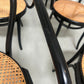 Set of 8 Thonet No. B9 Le Corbusier Cane Chairs - Black