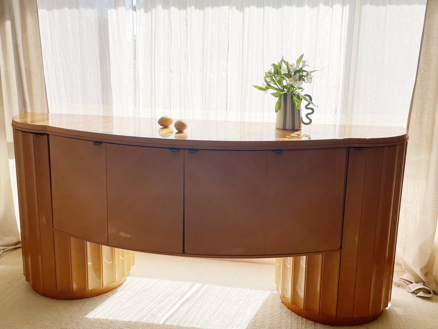 - Curved Art Deco Sideboard