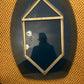 Authentic Veca Blue Mid-Century Mirror