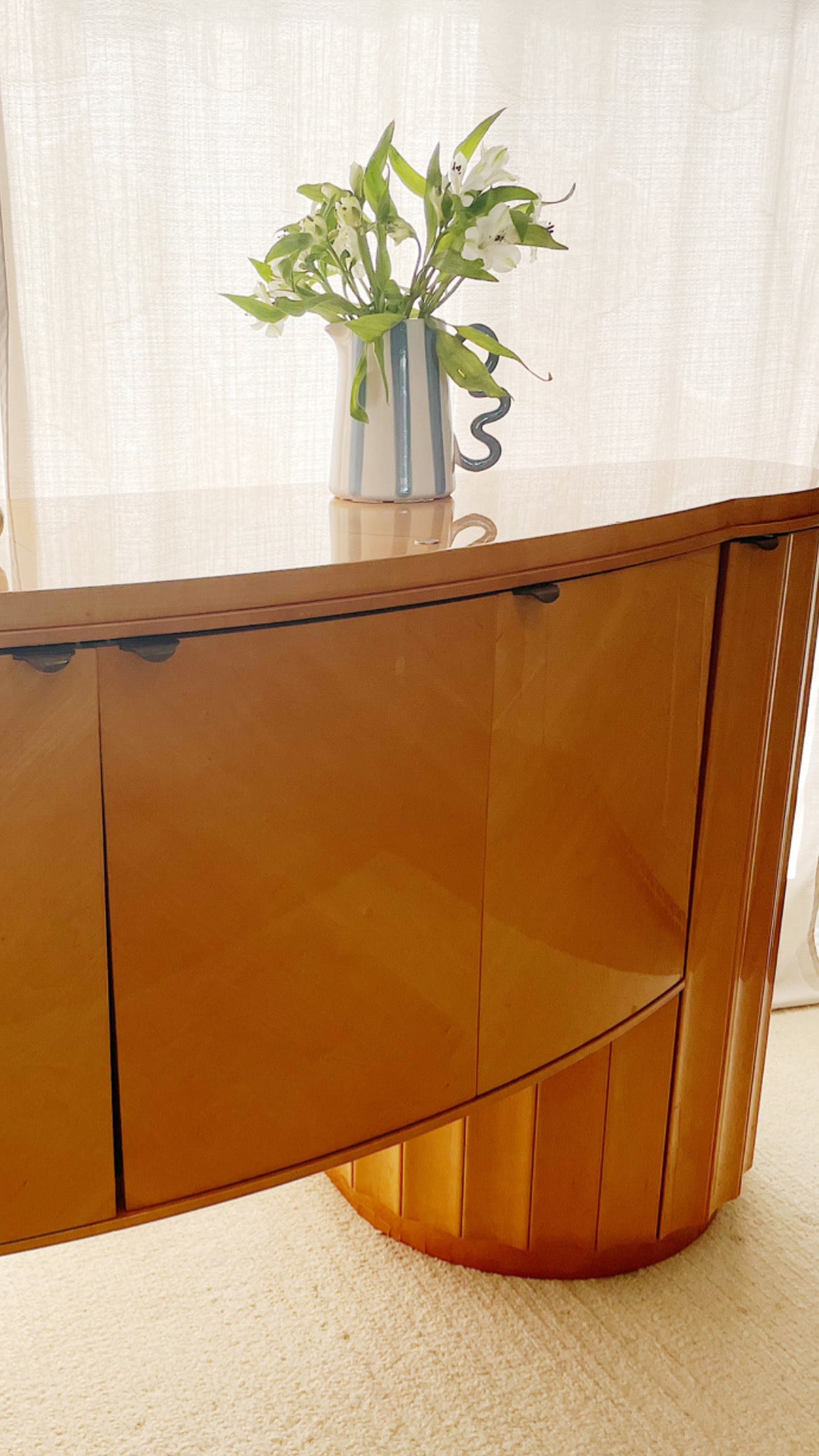 - Curved Art Deco Sideboard