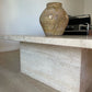 - Vintage Unfilled Travertine Coffee Table