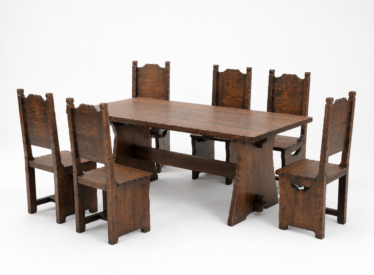 Brutalist Dining Setting