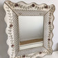 Vintage Floral Lattice Mirror