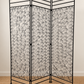 Vintage 3-Panel Spiral Metal Room Divider