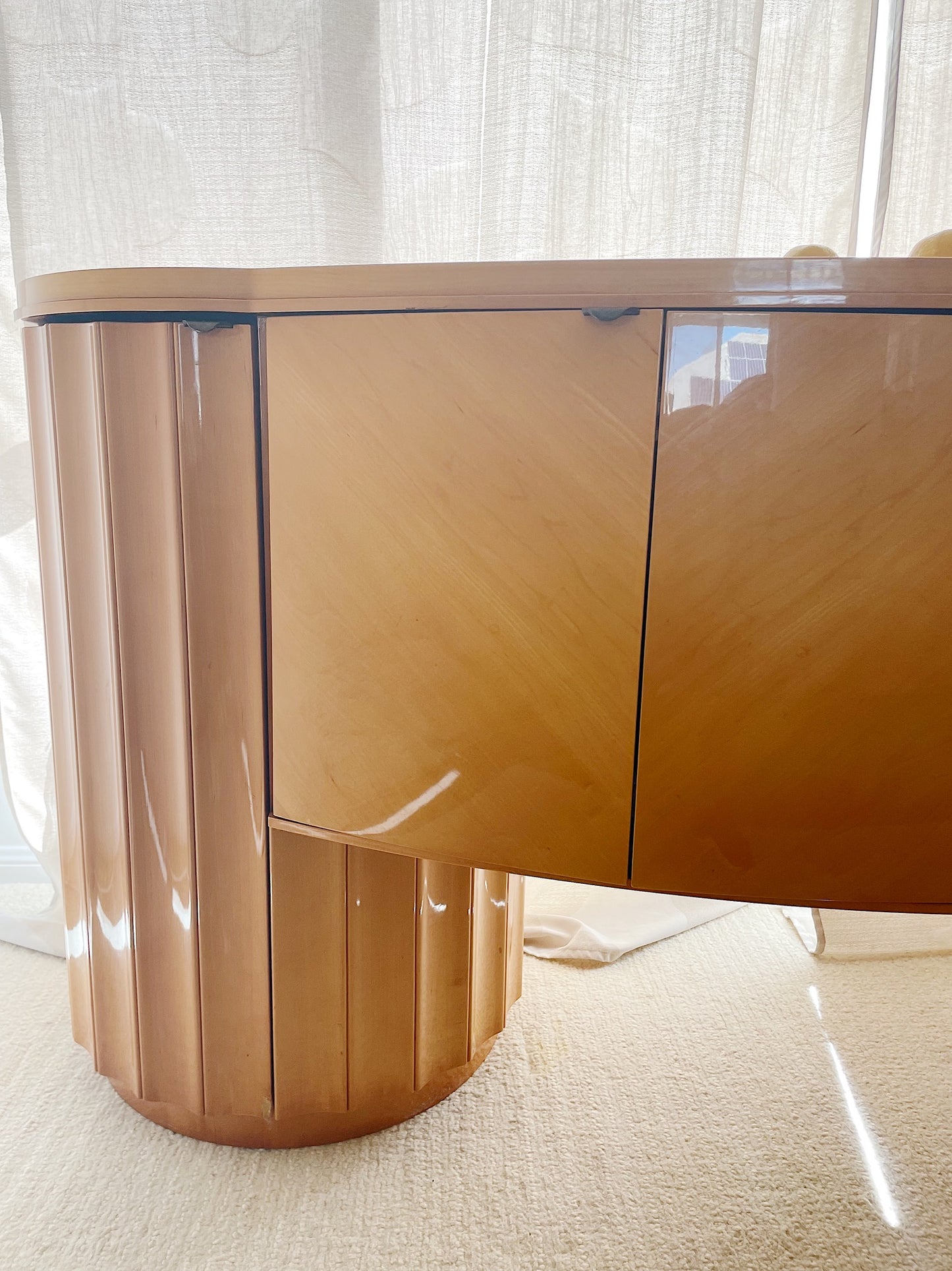 - Curved Art Deco Sideboard
