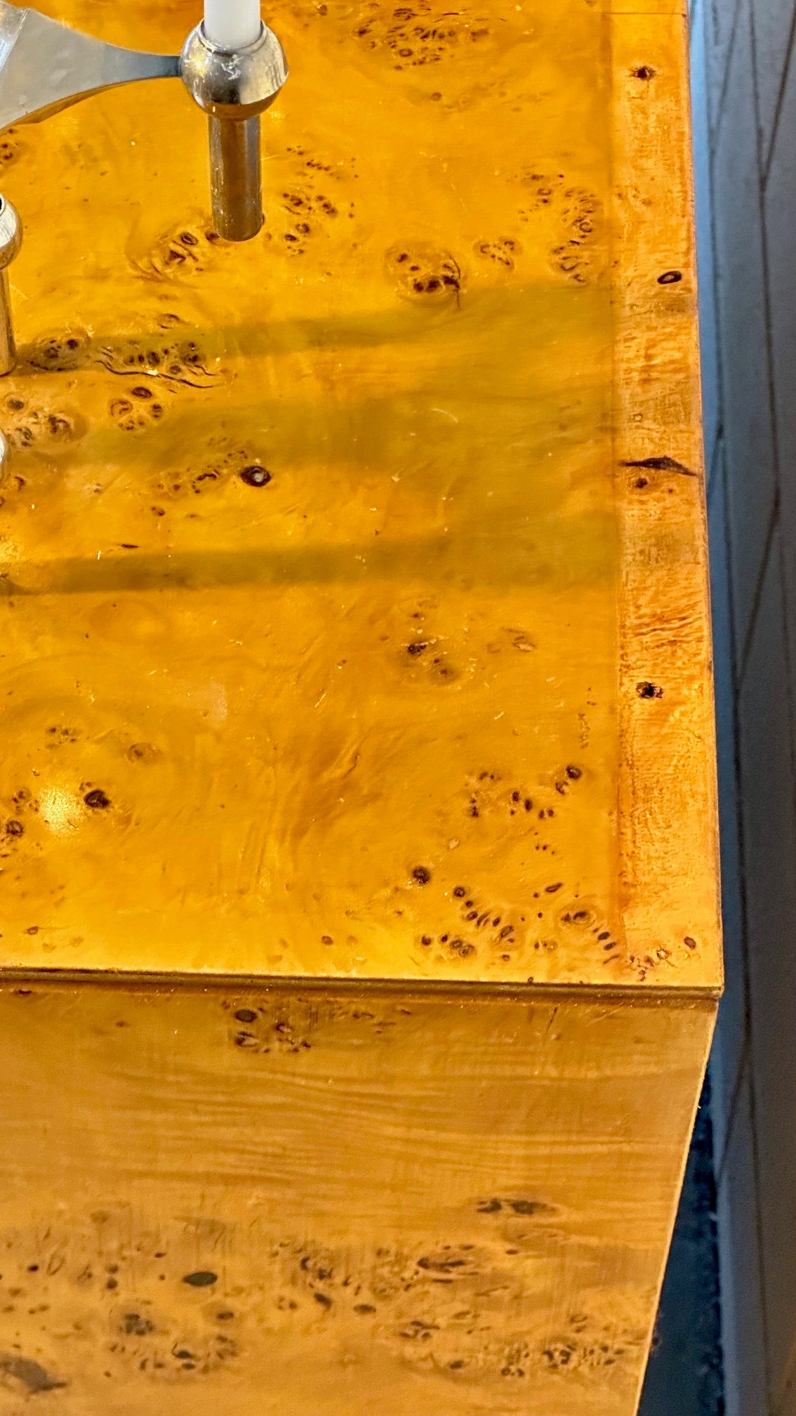 Mid Century Burlwood Sideboard