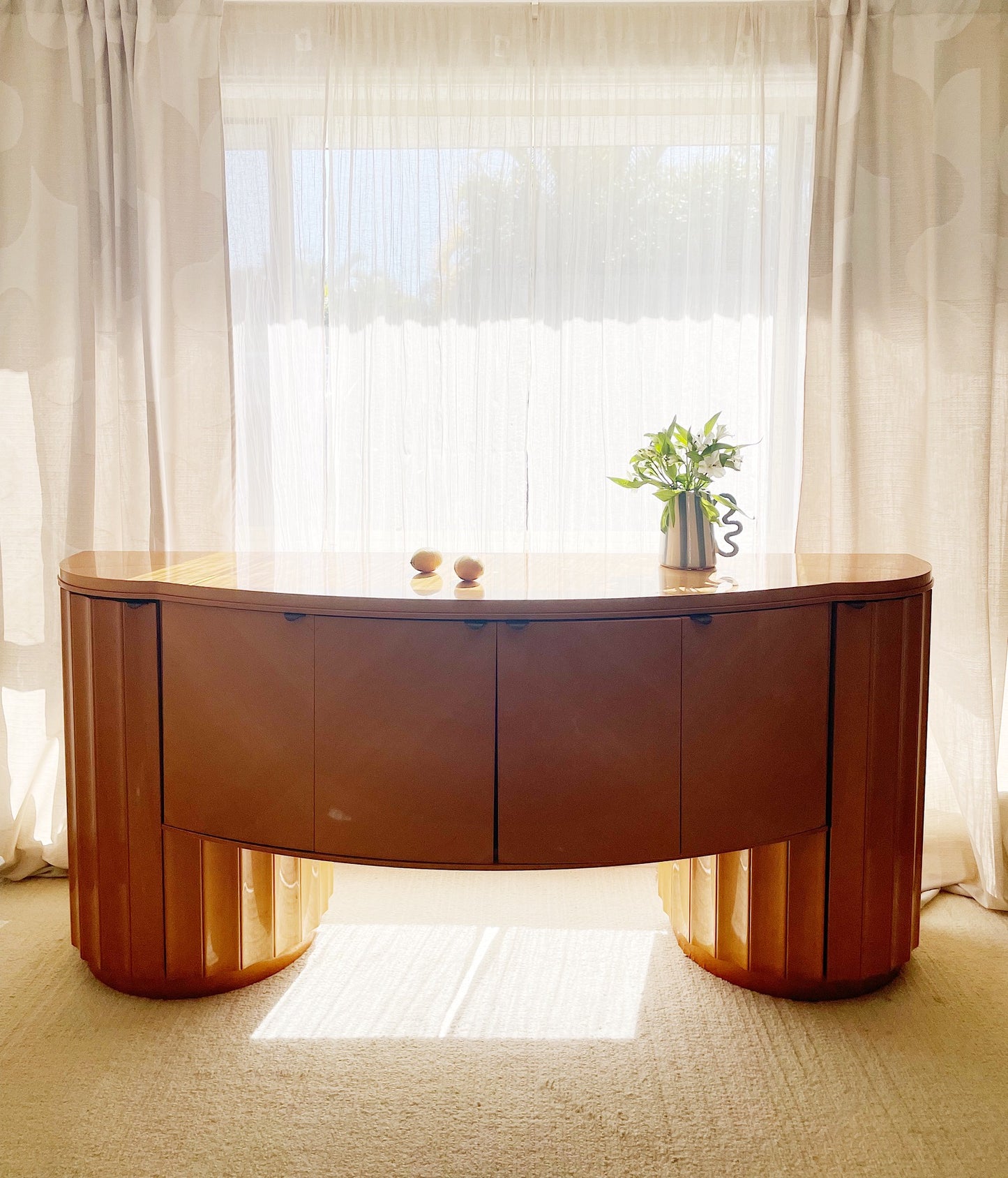 - Curved Art Deco Sideboard