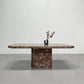 Rosso Bilbao Marble Dining Table