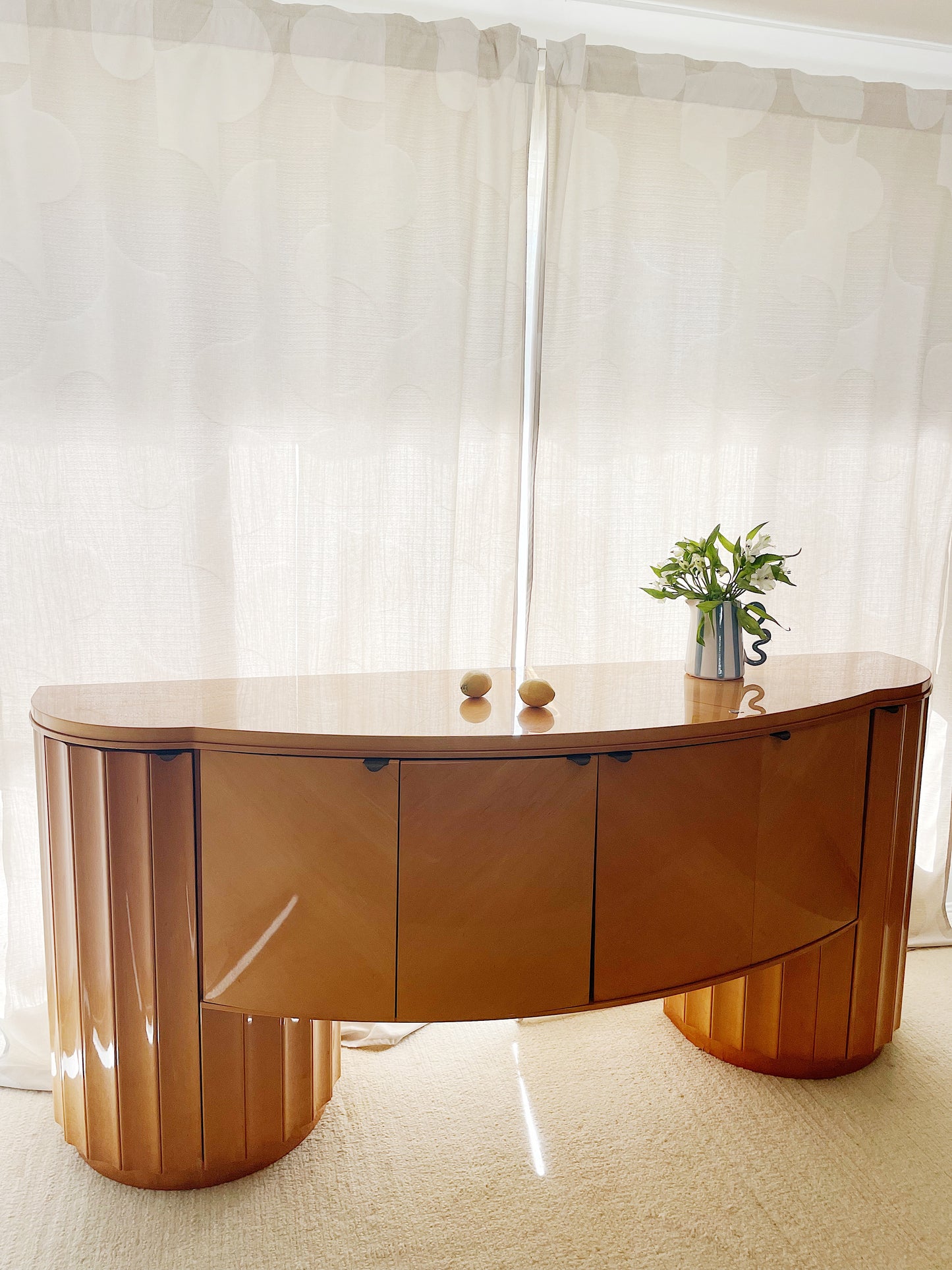 - Curved Art Deco Sideboard