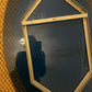 Authentic Veca Blue Mid-Century Mirror