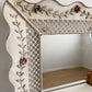 Vintage Floral Lattice Mirror