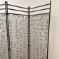 Vintage 3-Panel Spiral Metal Room Divider