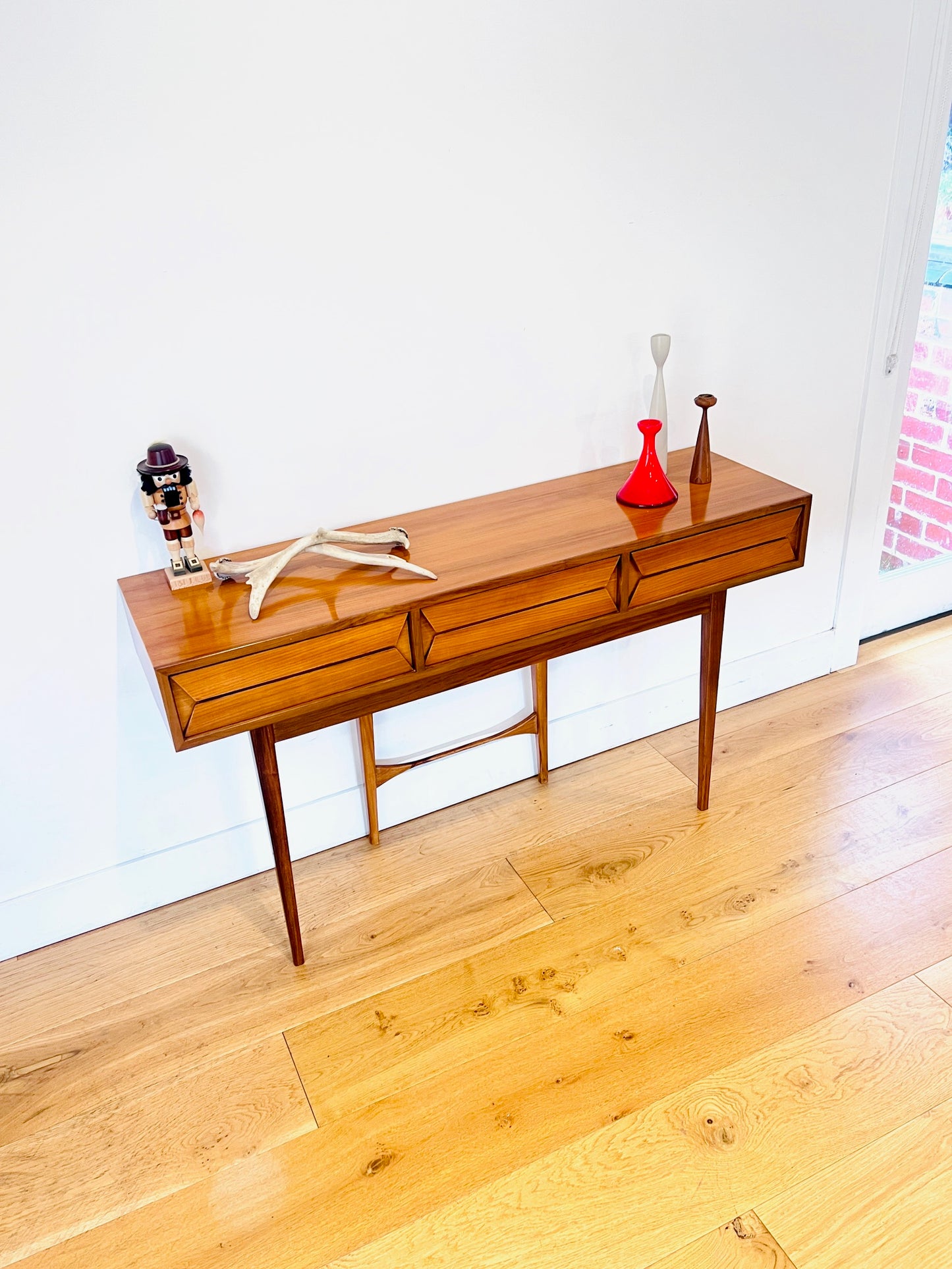Teak Console Hall Table