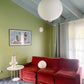 Burnt Orange Vintage Velvet Sofa