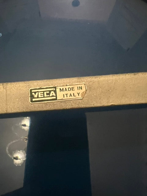 Authentic Veca Blue Mid-Century Mirror
