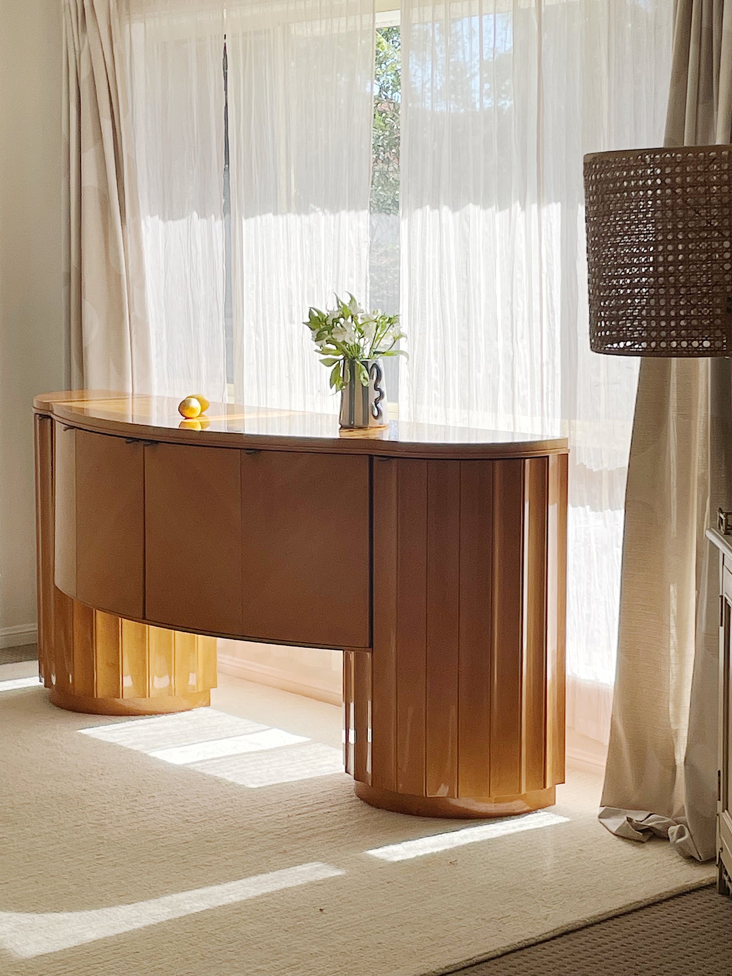 - Curved Art Deco Sideboard