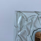 Rare Sculptural Cast Glass Mirror