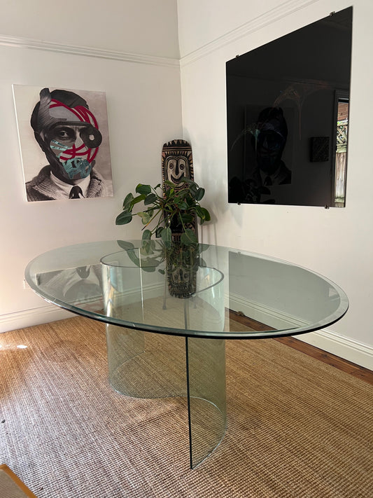 Glass Wave Dining Table