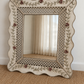 Vintage Floral Lattice Mirror
