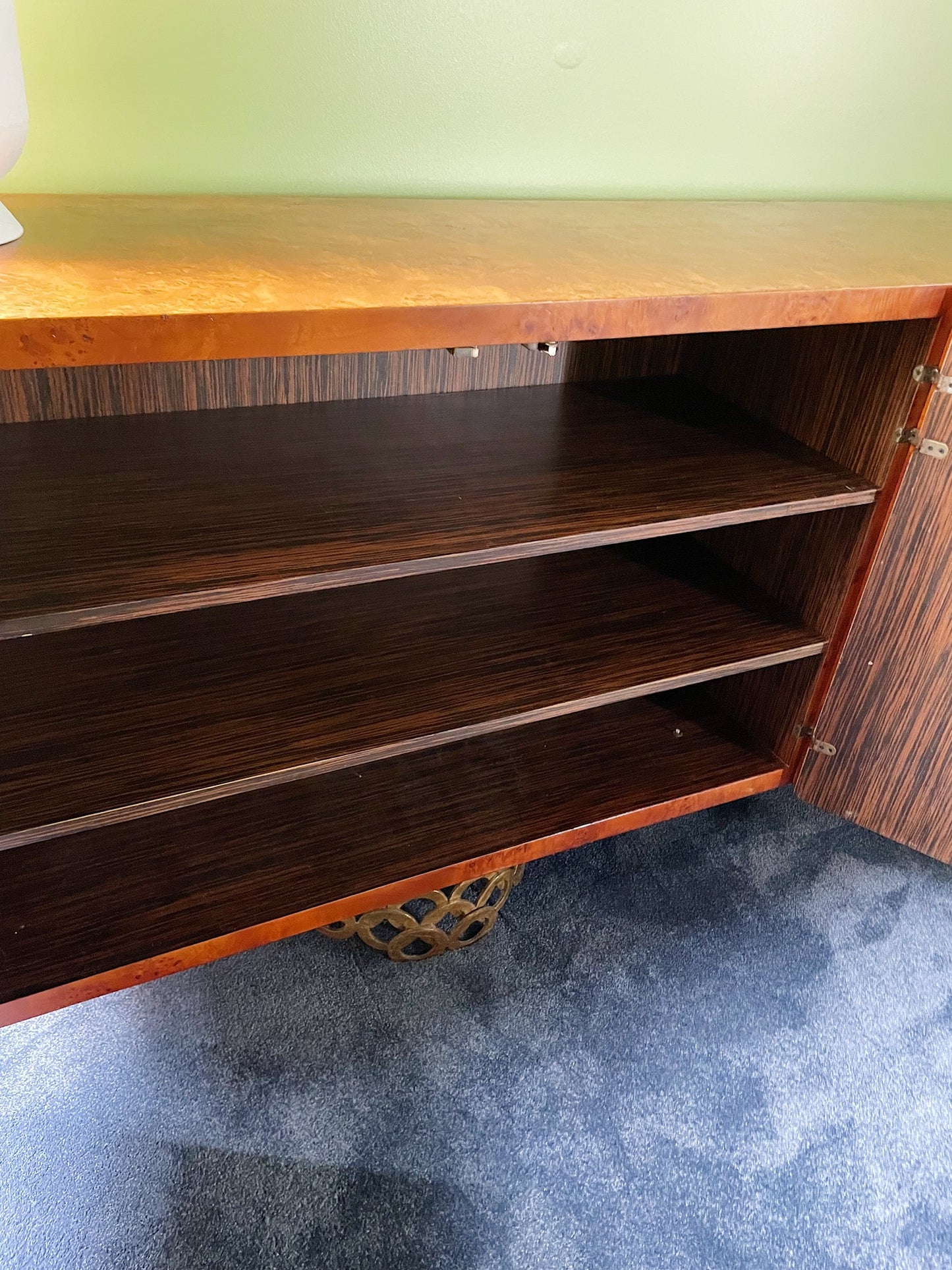 Vintage Burl Sideboard