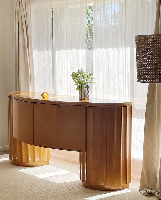 - Curved Art Deco Sideboard