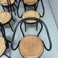 Set of 8 Thonet No. B9 Le Corbusier Cane Chairs - Black