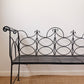 French Ornate Vintage Wrought Iron Bench