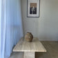 - Vintage Unfilled Travertine Coffee Table