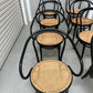 Set of 8 Thonet No. B9 Le Corbusier Cane Chairs - Black