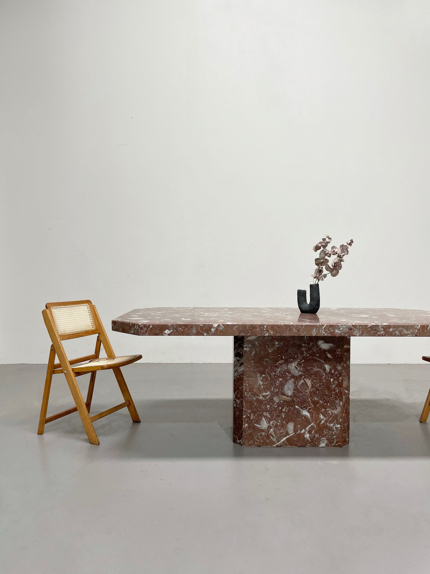 Rosso Bilbao Marble Dining Table