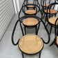 Set of 8 Thonet No. B9 Le Corbusier Cane Chairs - Black