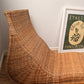 Vintage Ikea Karlskrona Wicker Chaise Lounge by Carl Öjerstam