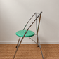 Set of 8 Vintage Chrome Dining Chairs with Terrazzo-Style Seats