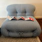 Authentic Cassina Italy Soriana Lounge Chair