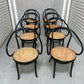 Set of 8 Thonet No. B9 Le Corbusier Cane Chairs - Black