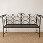 French Ornate Vintage Wrought Iron Bench