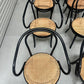 Set of 8 Thonet No. B9 Le Corbusier Cane Chairs - Black
