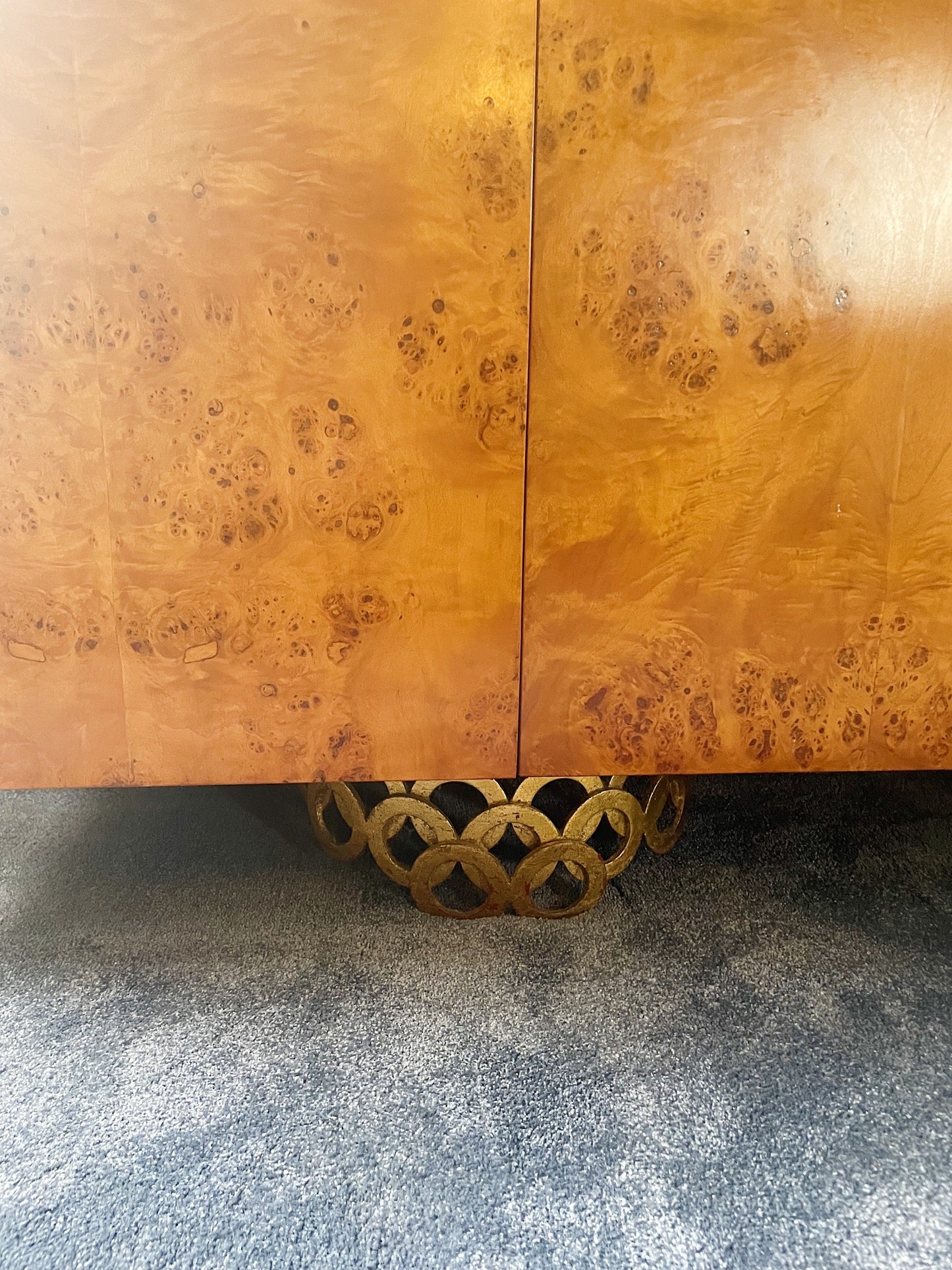 Vintage Burl Sideboard