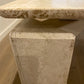 Italian Floating Top Travertine Dining Table