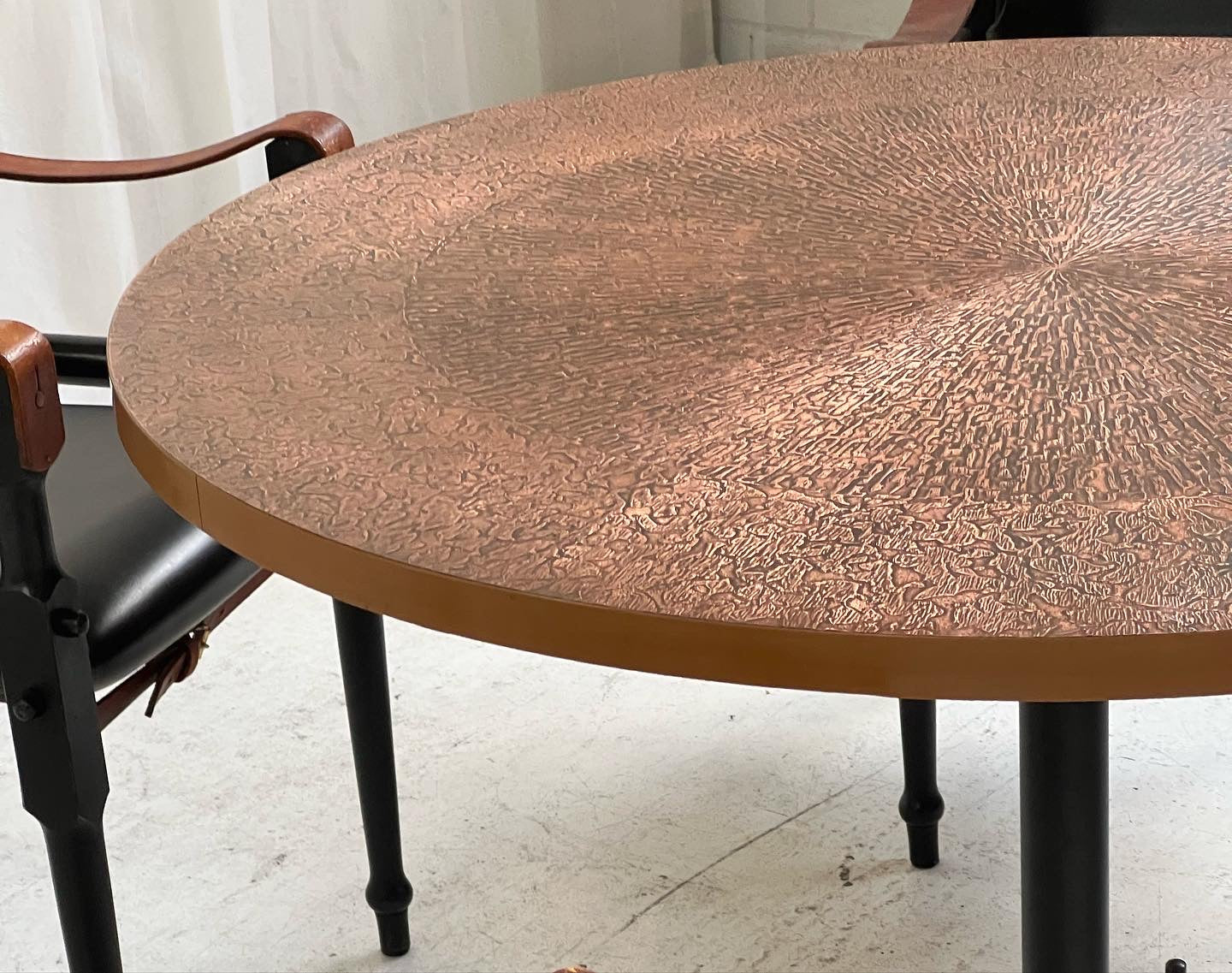 Restored Mid Century Copper Table