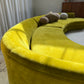 Bespoke Chartreuse Velvet Curved Modular Sofa