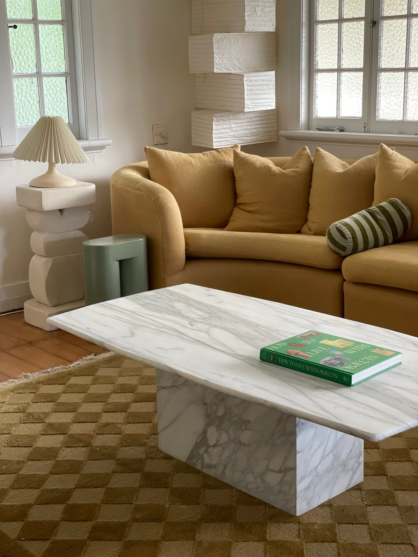 Large Callacatta White Marble Coffee Table
