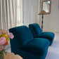 Vintage Velvet Modular Chair - Two Available