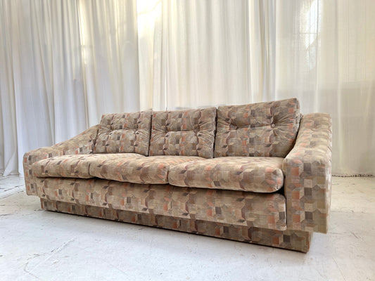Vintage Geometric Parker Sofa