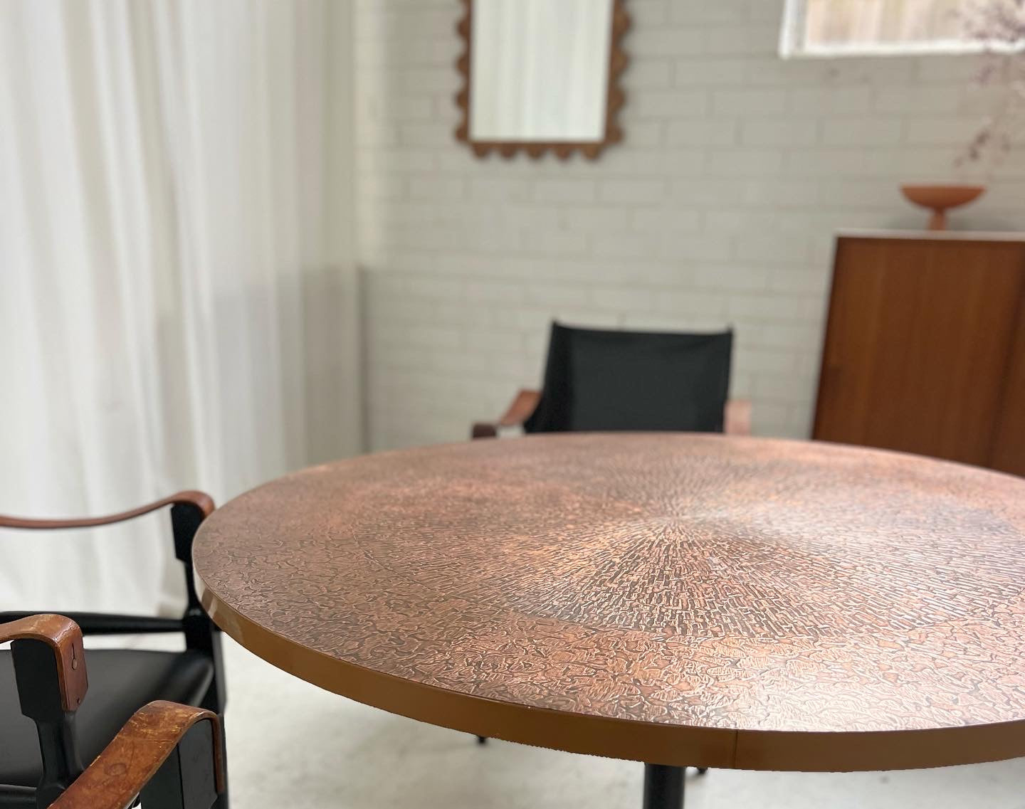 Restored Mid Century Copper Table