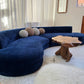 Bespoke Navy Velvet Curved Modular Sofa