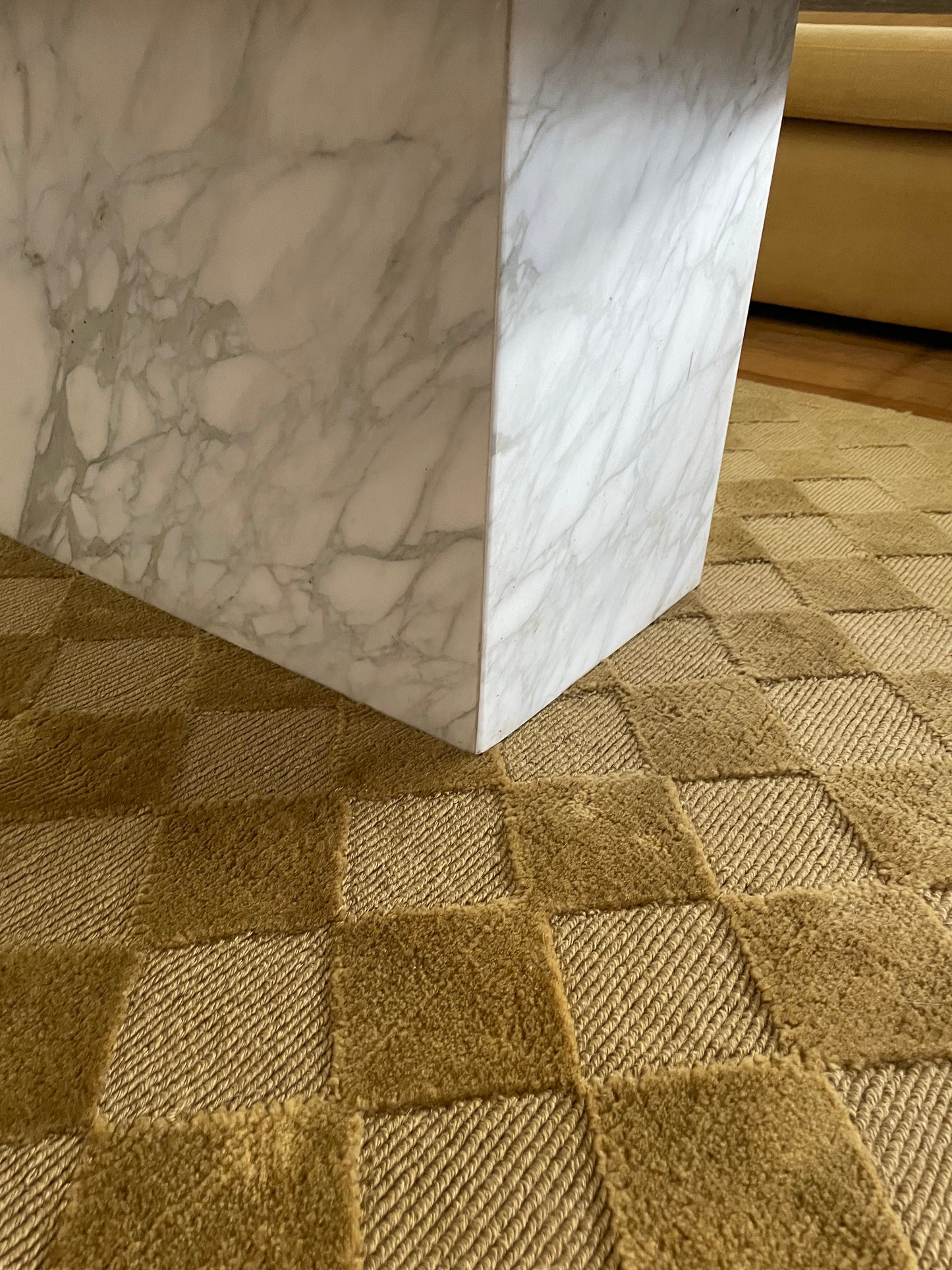 Large Callacatta White Marble Coffee Table