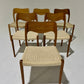 - Set of Six Danish Niels Moller #71 Dining Chairs