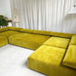 Bespoke Chartreuse Velvet Modular Sofa Set